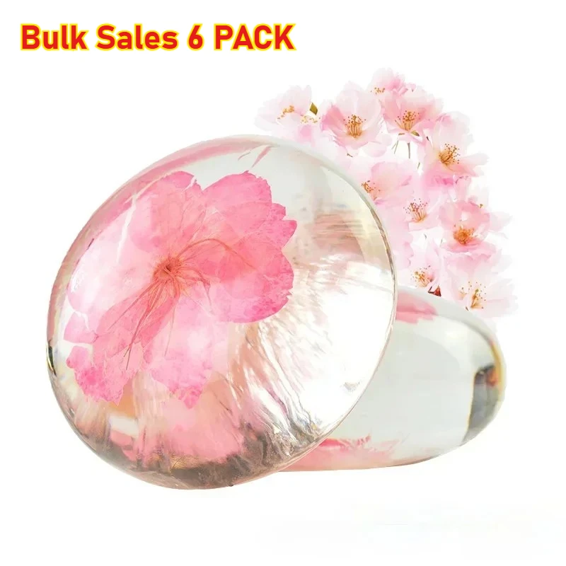 6 PACK Amino Acid Flower Handmade Soap 80g X 6PCS Amino Soap Transparent Real Flower in It Soap Combo Sale Soaps