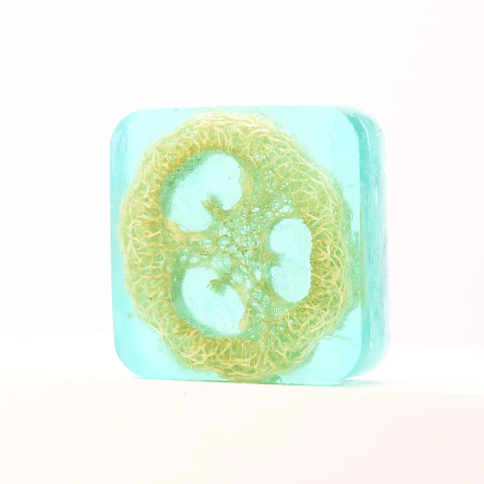 S+100g Sea Salt Loofah Soap Whitening Handmade Soap Face Body Wash Bar Loofah Soap - Image 4