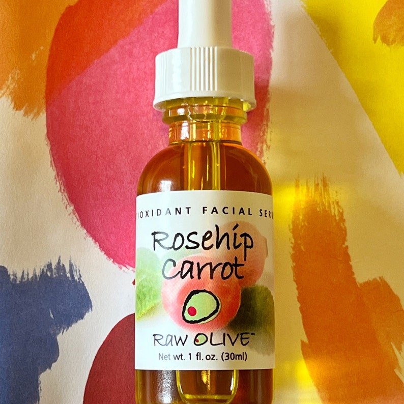 Organic Rosehip Carrot Serum | Anti Aging | Moisturizing Face Oil with Vitamin E and Botanicals - Image 2