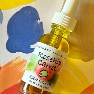 Organic Rosehip Carrot Serum | Anti Aging | Moisturizing Face Oil with Vitamin E and Botanicals