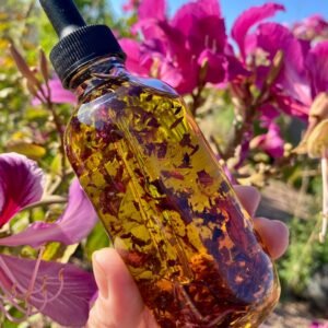 Hong Kong Orchid Body/Hair Oil 4oz Glass Dropper W Avocado Oil