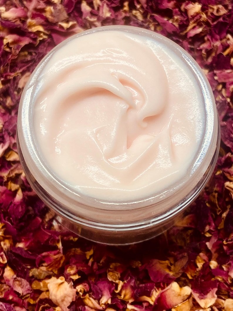 All Natural Anti Aging Daily Rose Face Moisturizer Cream Made with Organic Oils - Image 2