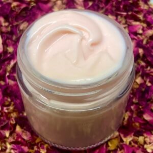 All Natural Anti Aging Daily Rose Face Moisturizer Cream Made with Organic Oils