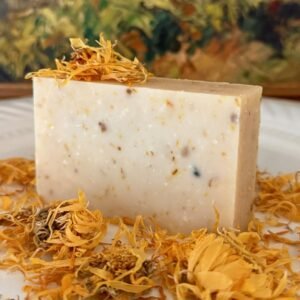Pure milk & calendula goat milk soap, baby soap, soap for the face, sensitive skin soap