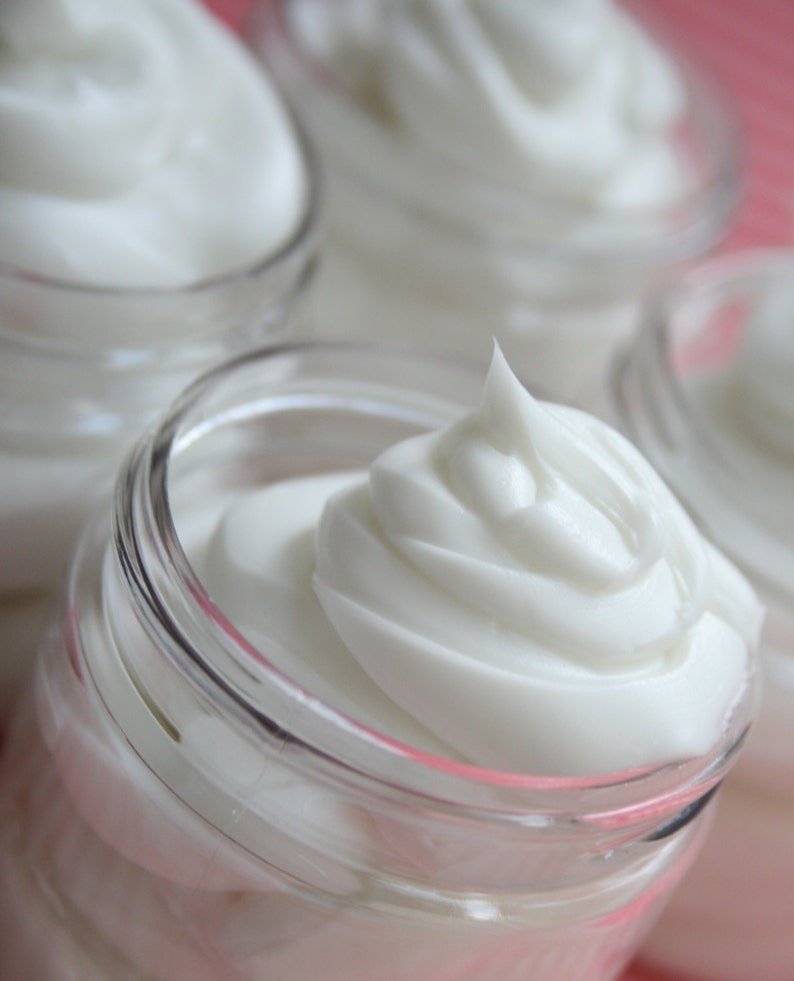 Customize it -- Organic Body Butter Lotion Cocoa Butter Shea Butter 4 oz Jar - Image 2